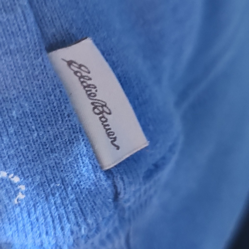Eddie Bauer Blue Tiger Print Sweatshirt - Picture 10 of 13